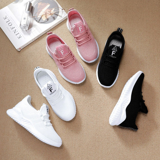 Zapatillas Deportivas Mesh para Mujer Estilo Coreano Versátiles