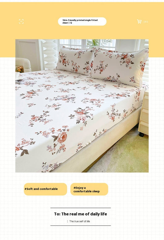 Juego de Sábana Ajustable y Funda de Almohada Estampada en Fibra Sintética - Image 16