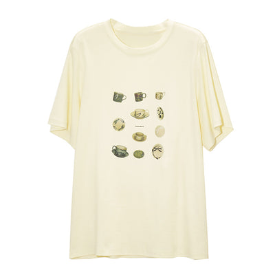 Playera Estampada de Algodón para Mujer - Manga Corta - Image 2