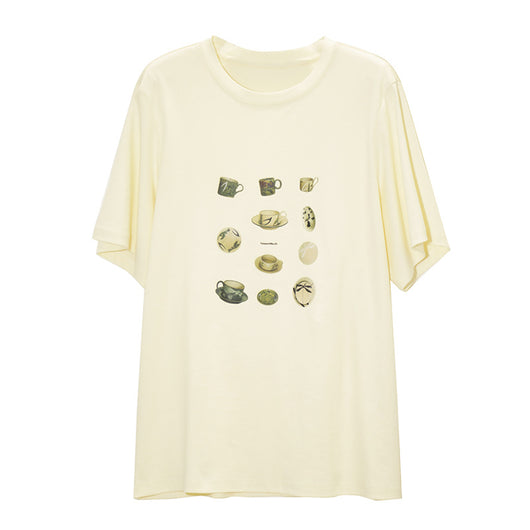 Playera Estampada de Algodón para Mujer - Manga Corta - Image 2