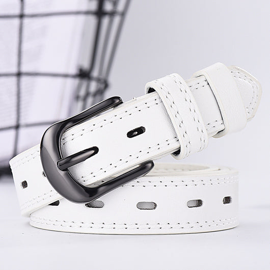 Cinturón Unisex Delgado Calado - Estilo Coreano para Jeans y Vestidos - Image 7