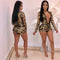 Jumpsuit de Cuello en V con Lentejuelas Estampadas para Mujer