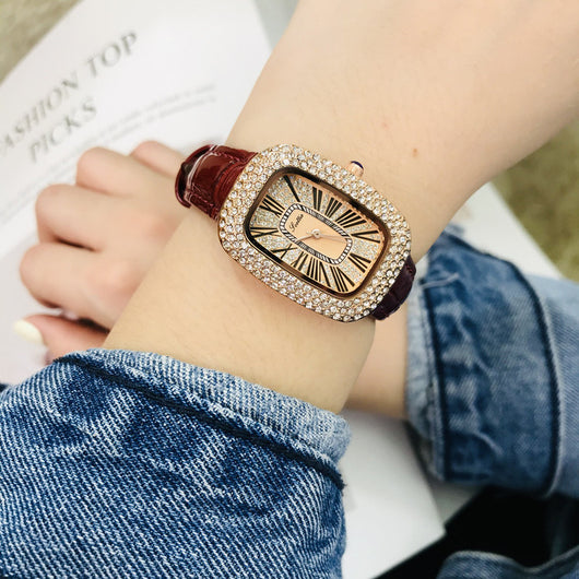 Reloj Delicado Girasol con Correa de Cuero para Mujer - Image 8