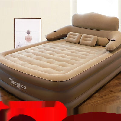 Cama Inflable Portátil con Respaldo Elevado y Acolchado Reforzado - Image 2