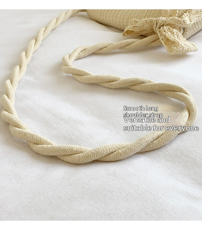 Bolsa Tejida de Algodón con Cuerda - Estilo Casual Artesanal para Verano - Image 19