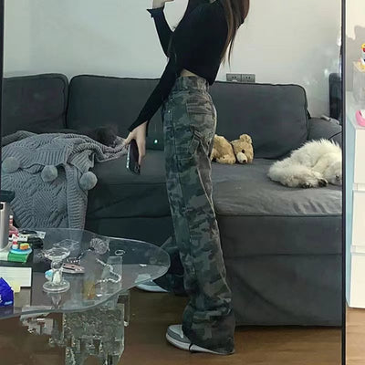 Pantalones Vaqueros Rectos Casuales para Mujer - Image 9