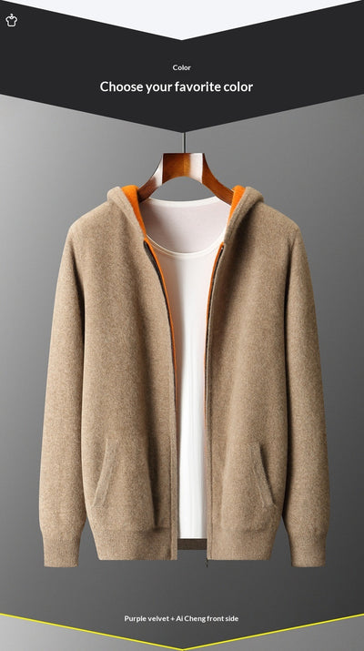Chaqueta Tejida para Hombre con Bloques de Color - Image 27