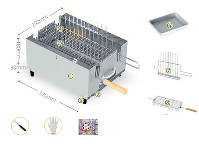 Horno BBQ Interior Comercial sin Humo - Image 10