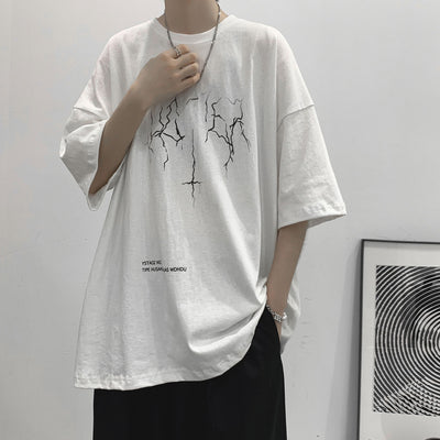 Camiseta Hombre Suelta Manga Corta - Diseño Moderno - Image 6