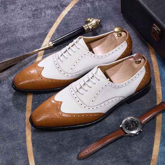 Zapatos Oxford Puntiagudos para Hombre - Estilo Europeo Elegante - Image 4