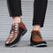 Zapatos Casuales de Cuero para Hombre con Cordones Frontales