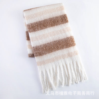 Bufanda Mohair Gruesa y Esponjosa - Abrigo Cálido de Lujo para Mujer - Image 38
