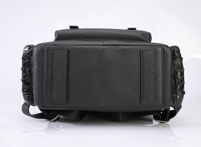 Bolsa de Cuero Genuino con Textura de Cocodrilo para Hombre - Image 13