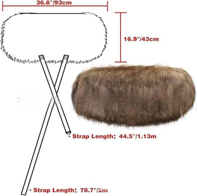 Traje Vikingo Completo con Capa, Chal y Botas de Lana Artificial - Image 15