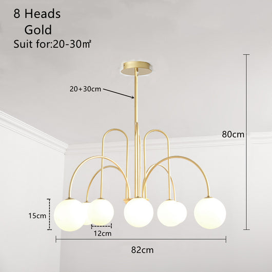 Lámpara Nórdica de Salón Moderno - Diseño Minimalista - Image 6