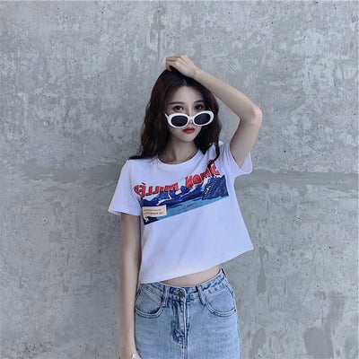 Blusa Blanca Manga Corta con Mariposas - Image 12