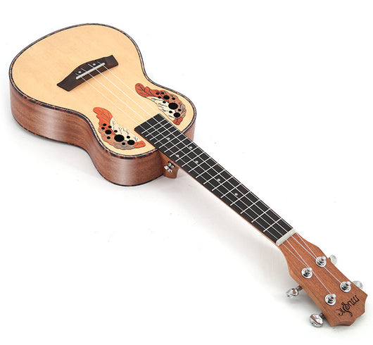 Ukelele Soprano de Pícea de 23 Pulgadas con Agujero de Uva - Image 8