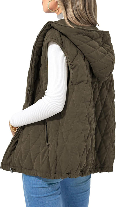 Chaleco Acolchado con Capucha para Mujer - Algodón Premium - Image 11