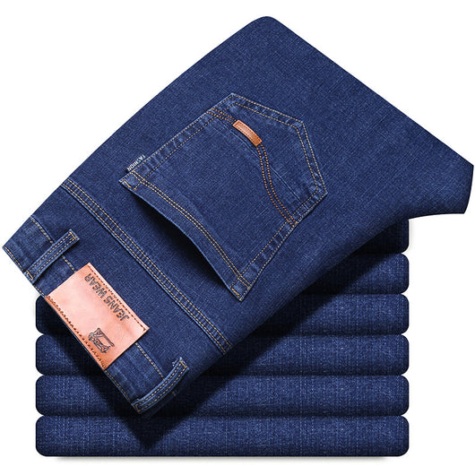 Jeans Casuales Elásticos de Forro Polar para Hombre - Image 9
