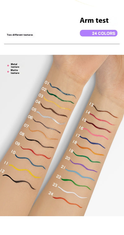 Delineador de Ojos 24 Colores Waterproof de Secado Rápido Ultra Preciso - Image 41