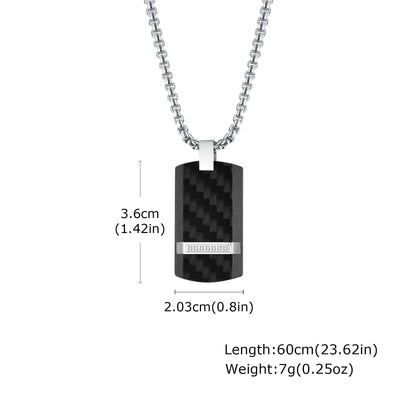 Placa Militar de Titanio y Fibra de Carbono - Dije Personalizable para Hombre - Image 10