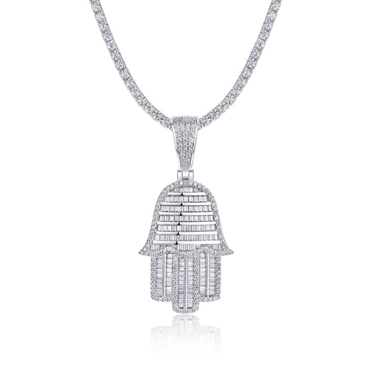 Collar de Plata 925 con Moissanita - Joya de Lujo Minimalista Chapada en Platino - Image 10