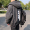 Quilted Denim Coat with Lambswool Lining and Front and Back Prints