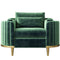 Dark green flannel individual seat
