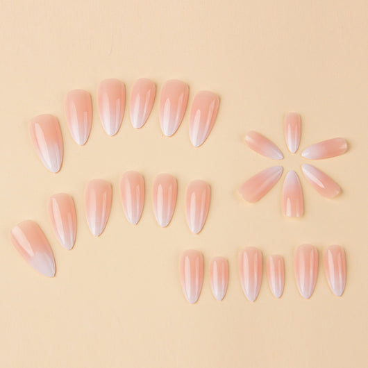 Stickers de Uñas Tipo Almendra con Degradado Suave - Image 12