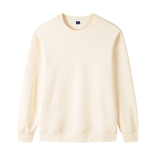 Navy blue pure cotton long sleeve round neck sweatshirt with ribbed cuffs and hem, displayed flat. - Image 28