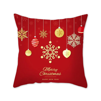 Funda de Almohada Navideña con Diseño de Ciervo y Patrón Geométrico - Image 28