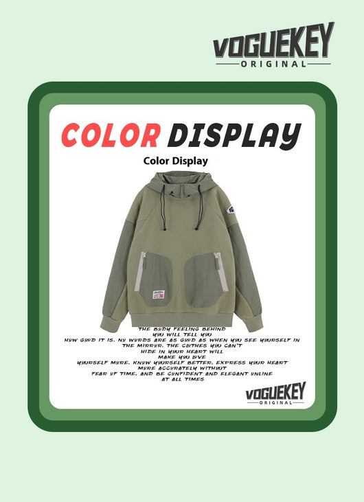 Sudadera Acolchada con Capucha y Bolsillos - Mangas Raglán en Terciopelo - Image 7