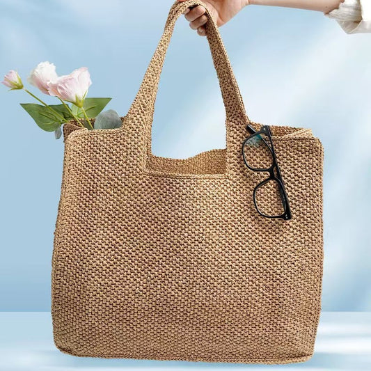 Bolsa Tejida de Vacaciones - Tote Commuter Elegante