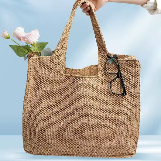 Bolsa Tejida de Vacaciones - Tote Commuter Elegante