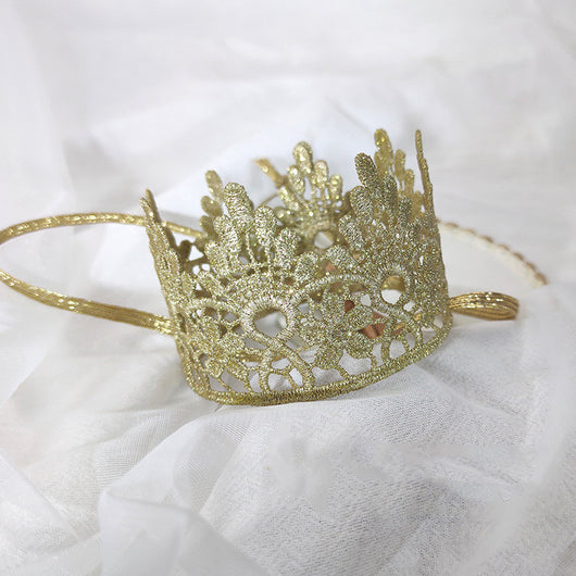 Diadema Corona Infantil Elegante para Fiestas y Cumpleaños