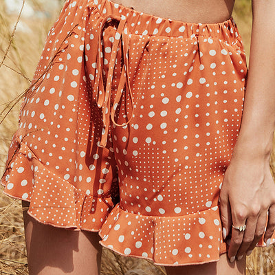 Shorts Estampados de Cintura Alta con Volantes y Ajuste Regulable - Image 11
