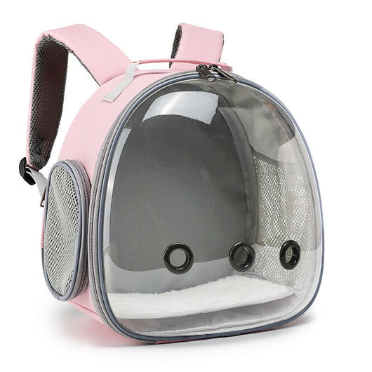 Mochila Transportadora Transparente para Mascotas Pequeñas - Hámster, Conejillo de Indias, Conejo