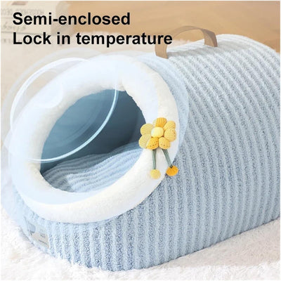 Cueva Cómoda para Gatos con Cojín Desmontable y Lavable - Image 9