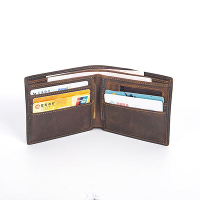 Cartera de Cuero Vacuno Primera Capa Horizontal Plateada - Image 3