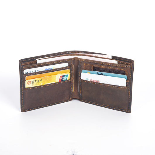 Cartera de Cuero Vacuno Primera Capa Horizontal Plateada - Image 3