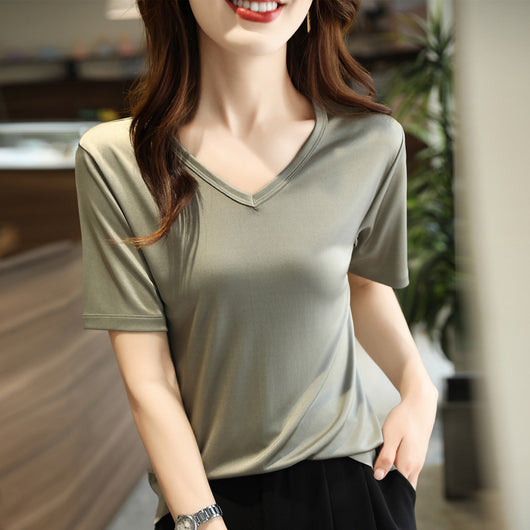 Blusa Suelta de Satén Francés Premium - Image 7
