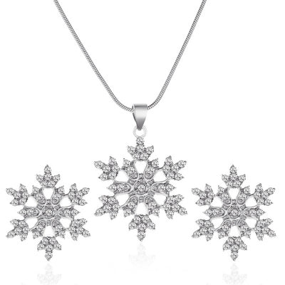 Conjunto de Collar y Aretes Copo de Nieve - Image 5