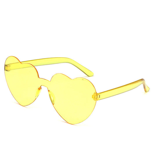 Gafas de Sol Una Pieza Corazón Océano - Diseño Personalidad Femenino - Image 29