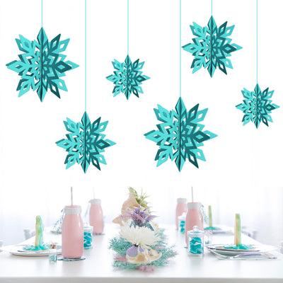 Guirnalda de Copos de Nieve de Papel para Decoración Navideña - Image 8