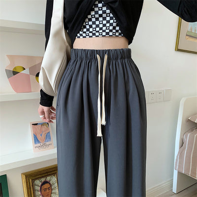 Pantalones Rectos de Cintura Alta Holgada para Mujer - Image 6