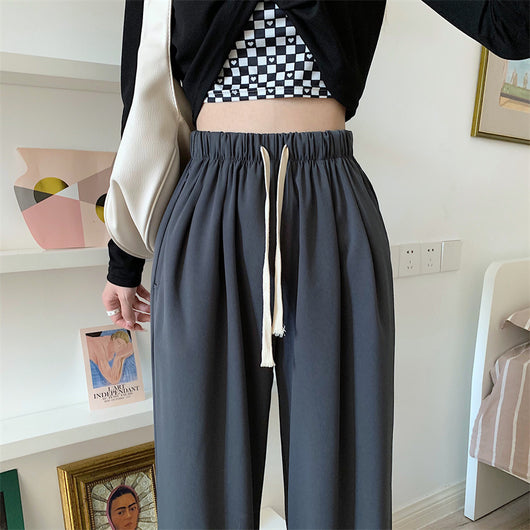 Pantalones Rectos de Cintura Alta Holgada para Mujer - Image 6