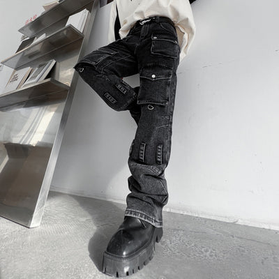 Jeans Desgastados Multi-bolsillos Estilo Urban - Image 5