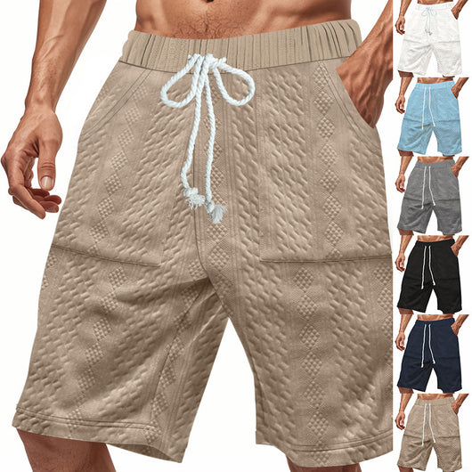 Shorts de Punto Jacquard Holgados para Hombre - Image 9