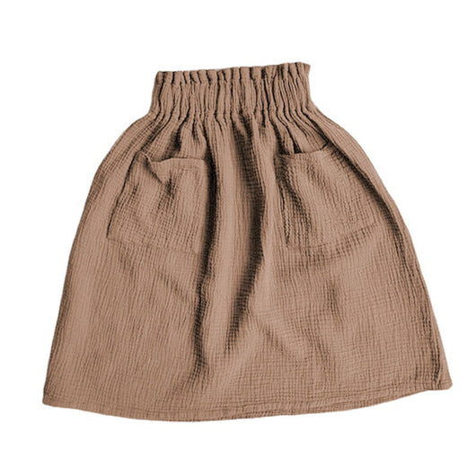 Falda Mori de Algodón con Bolsillos Dobles, Cintura Elástica y Largo Midi - Image 3