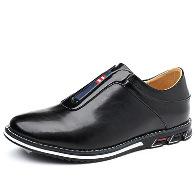 Zapatos Casuales de Cuero para Hombre en Colores Sólidos - Image 5